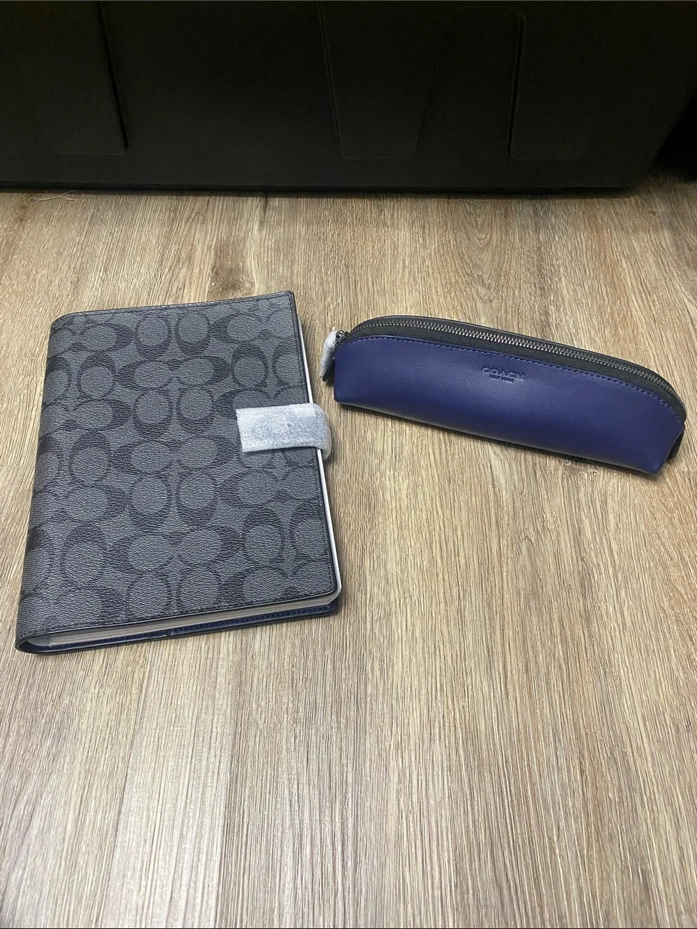 Coach Signature Notebook with Pencil Case